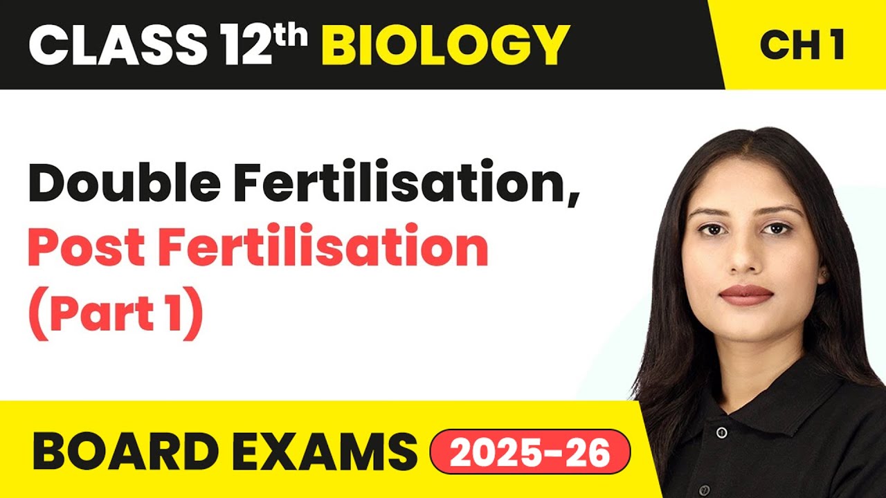 Double Fertilisation, Post Fertilisation (Part 1) | Class 12 Biology Chapter 1 | CBSE 2024-25