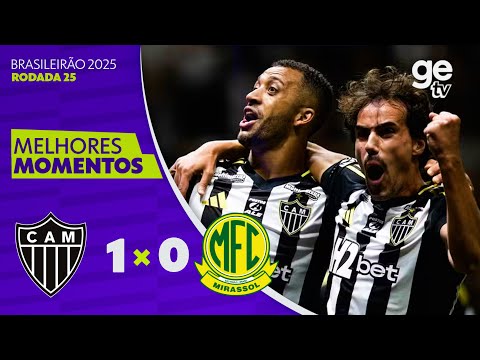 Gols e lances de Atlético Mineiro x Mirassol
