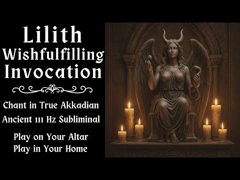 Lilith Wishfulfilling Chant | Lilith Invocation Meditation Music w/ Subliminal - Lilith Ritual Enn