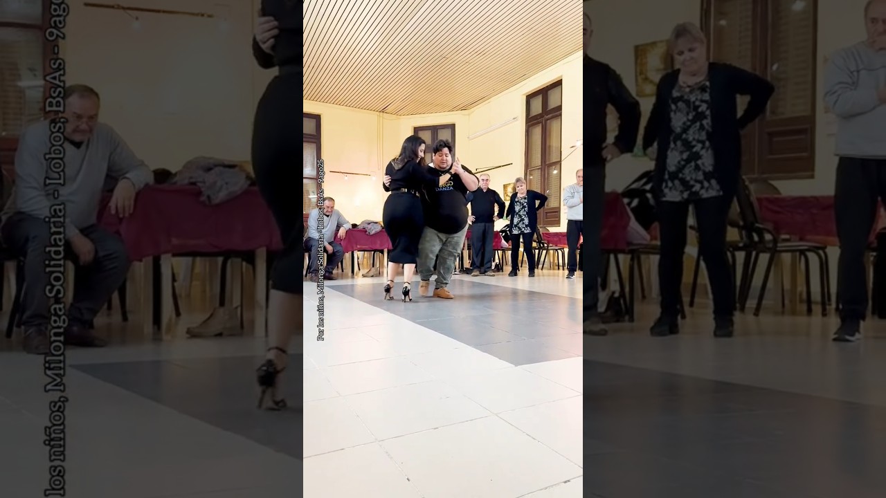 Fati Caracoch y Aoniken Quiroga. Rodríguez Peña (Di Sarli) Por los niños, Milonga Solidaria 9ago25