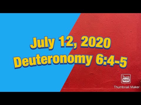 Deuteronomy 6:4-5