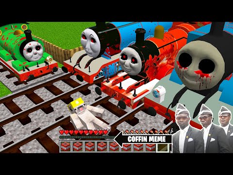 RETURN of THOMAS THE TANK ENGINE.EXE and FRIENDS in Minecraft -NEW EPISODE - Coffin Meme