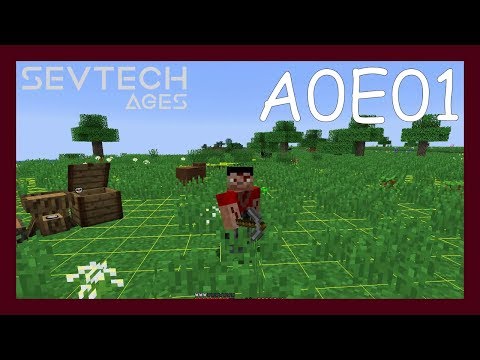 Surviving your first day, how to craft - Sevtech Ages Lets Play