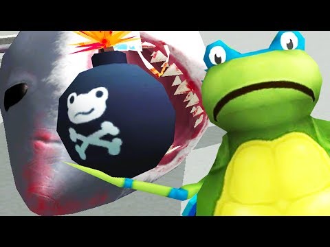 LEONARDO FROG B0MBS SHARKS IN THE CITY! - Amazing Frog - Part 124 | Pungence