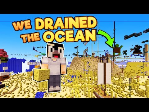 I Forced 200 Minecraft Players to Drain the Minecraft Ocean