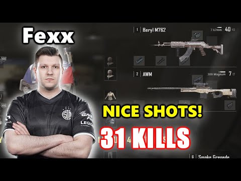 TSM Fexx, FaZe Gustav & Aitzy - 31 KILLS - NICE SHOTS! - Beryl M762 + AWM - SQUAD - PUBG