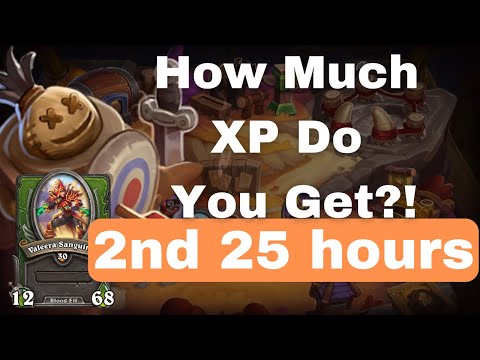 How Much XP You Get From Training Grounds 2nd 25 Hours | Hearthstone Mercenaries