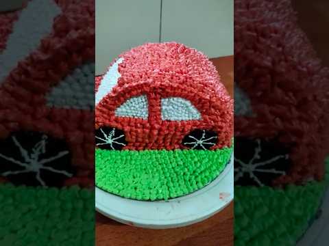 simple car cake decoration /#shorts