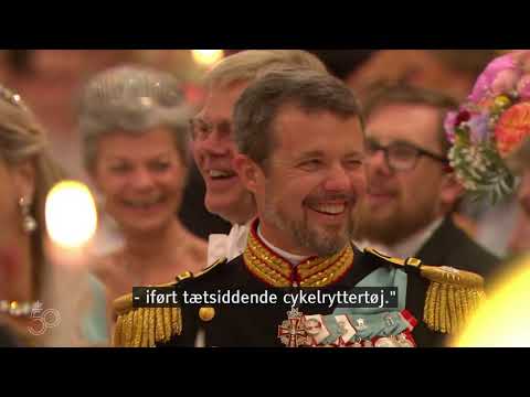 , title : 'H.K.H Kronprinsesse Marys tale til Frederiks 50 års fødselsdag'