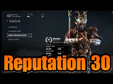 For Honor - Reputation 30 Shaolin Duels! The Grind Continues