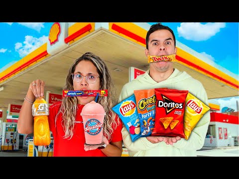 24 HOURS OF ONLY EATING GAS STATION FOOD IN THE USA! VERY HARD!