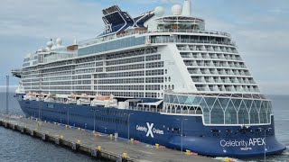 Cruise ship MV Celebrity apex leaving Tallinn