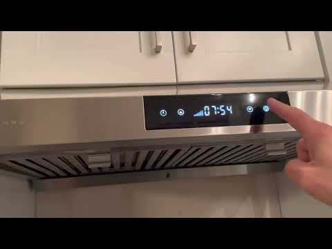 YouTube video about: How to set clock on hauslane range hood?