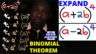 Download the video "HOW TO EXPAND (a+2b)^4 USING BINOMIAL THEOREM"