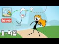 Draw Fly Gameplay Walkthrough All Levels 1 40 Funny Stickman Brain Puzzle Game
