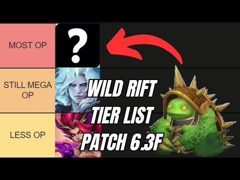 THE ONLY WILD RIFT JUNGLE TIER LIST YOU WILL EVER NEED | Wild Rift Patch 6.3F