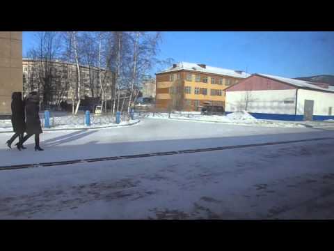BAM Line in Winter - Departing Severobaikalsk