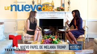Melania Trump y Michelle Obama juntas en la Casa Blanca | Un Nuevo Día