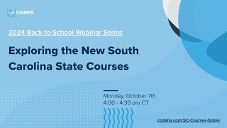 Exploring the New South Carolina State Courses thumbnail