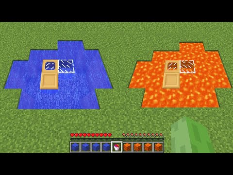 LAV ALTINDAKİ EV VS SU ALTINDAKİ EV HANGİ EV DAHA İYİ? 😱 - Minecraft