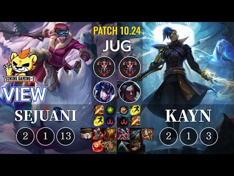 SG-S View Sejuani vs Kayn Jungle - KR Patch 10.24