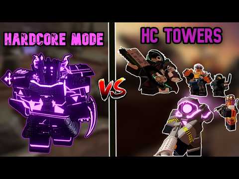 Solo Hardcore Mode With Only Hardcore Towers | TDS