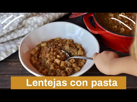 Lentejas con pasta