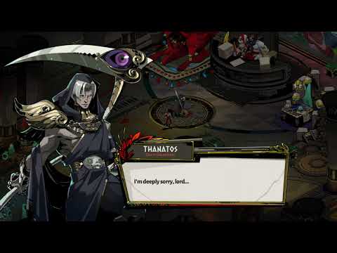 Hades scolds Thanatos about Zagreus