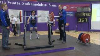 preview picture of video 'Powerlifting Finnish Championships 21-22.2.2009, Champions of Women 48-60kg Weightclasses'