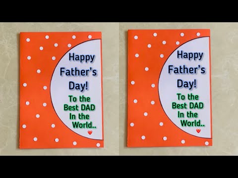 Beautiful Fathers Day Card🥰💙 Easy Card for DAD #shorts #short #ytshorts #papa #fathersday #viral