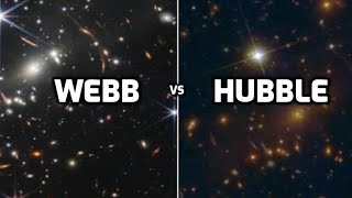 Hubble Space Telescope vs. James Webb Telescope #shorts