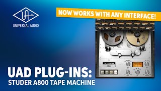 Video thumbnail for Universal Audio UAD Studer A800 Multichannel Tape Recorder Plug-in Demo by Sweetwater