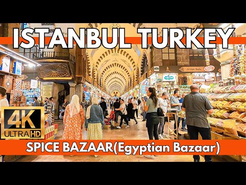 SPICE BAZAAR ISTAMBUL (Mısır Çarşısı) Eminonu 2 de outubro Excursão a pé | 4K UHD 60FPS
