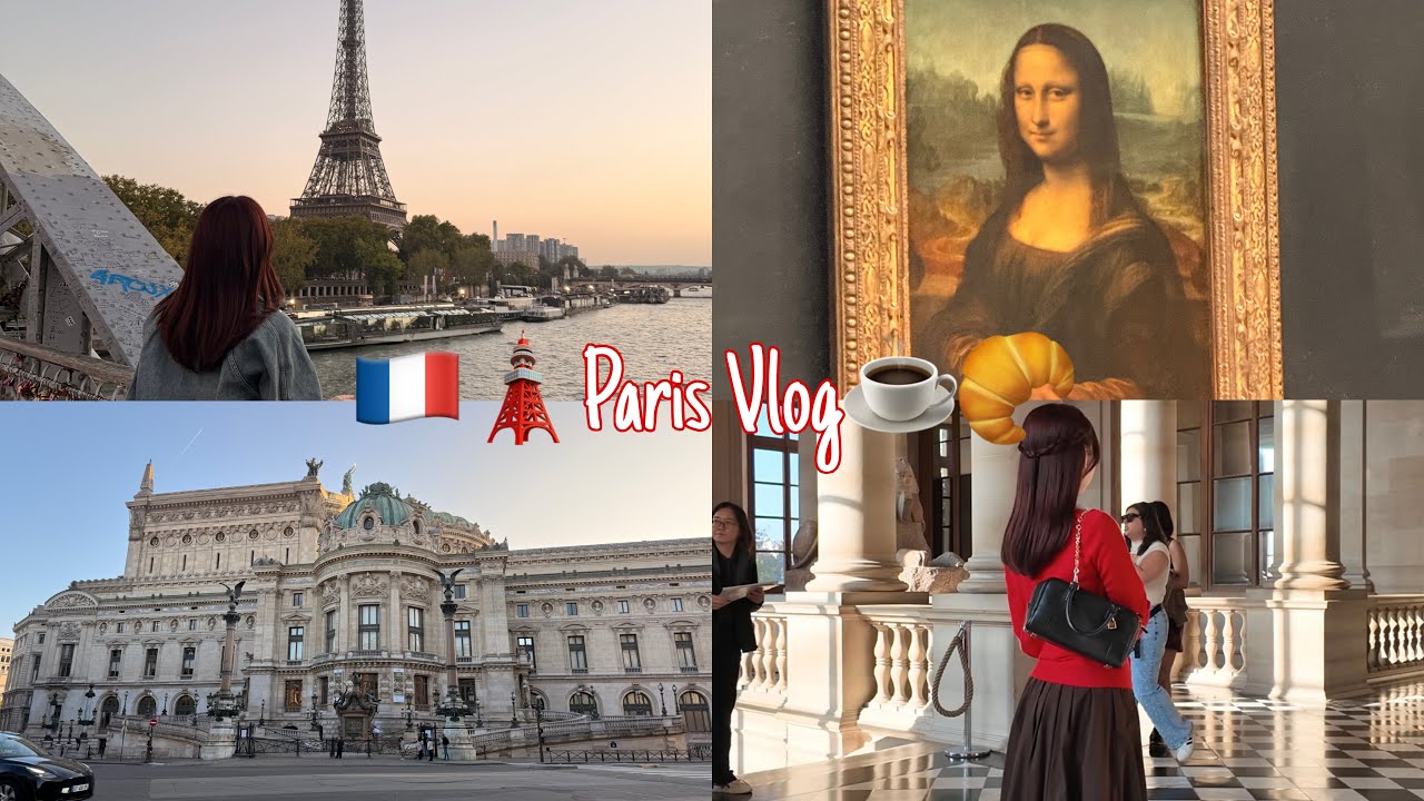 【一人旅？】🇫🇷🥐Paris Vlog🗼🗞️ルーブル美術館とクルーズ船🚢🌙