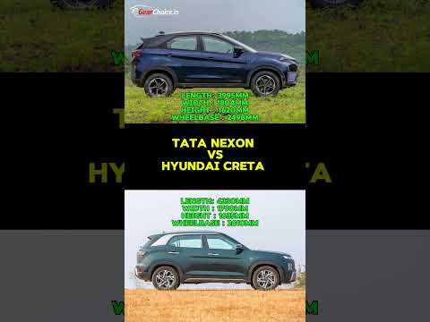 Tata Nexon vs Hyundai Creta 2026 ? Size, Space & Price Comparison