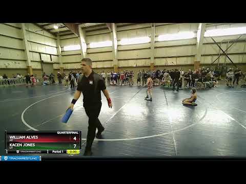 77 Lbs Quarterfinal - William Alves, MT Vs Kacen Jones, UT 9aa3