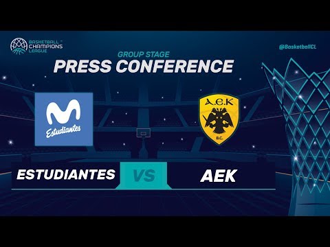Movistar Estudiantes v AEK - Press Conference - Basketball Champions League 2017-18
