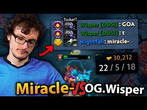 MIRACLE surprises Nightfall, WISPER and GH after this MIDLANE GOD Performance