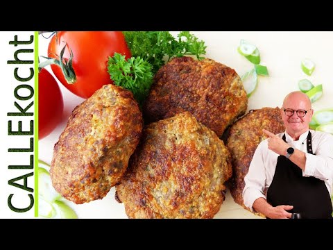 Beste Frikadellen einfach selber machen und saftig braten. Rezept