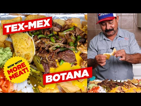 The Original Nachos Deluxe Recipe w/ FAJITAS (BOTANA South Texas Style)
