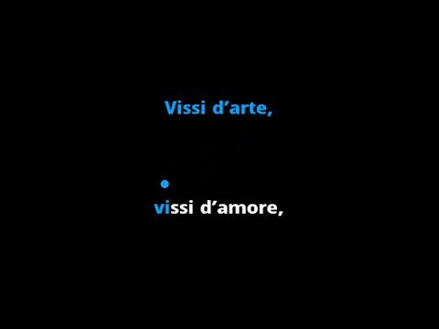 Puccini: Vissi d'arte (Tosca) | Karaoke with Lyrics for Dramatic Soprano | Instrumental