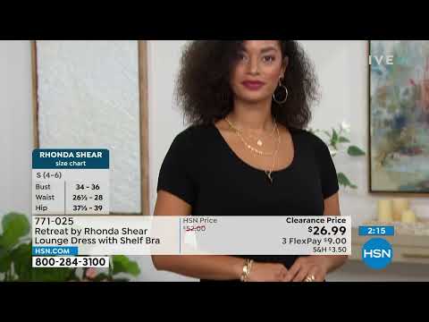 Retreat by Rhonda Shear – Lounge-Kleid mit Regal-BH