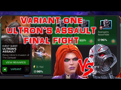 MCOC: Ultron's Assault Chapter 3.3 Avengers Assemble Variant Mode (MEDUSA VS ULTRON FINAL BATTLE)