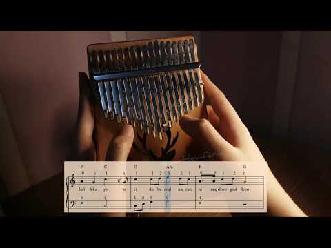 The Hill of Yearning - April 2nd | Crash Landing on You OST Part 7 [Kalimba cover+TABS!] Short ver.