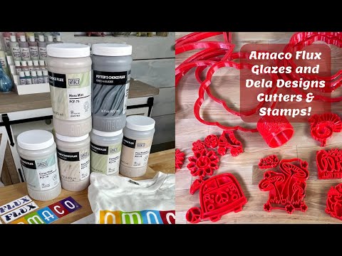 Amaco Flux Glazes and Dela Designs
