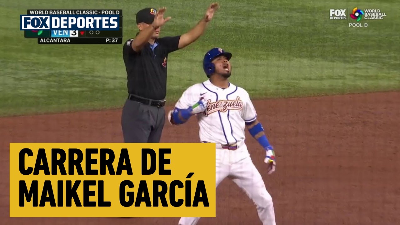 😲⚾  CARRERA DE Maikel García | República Dominicana 4-3 Venezuela | World Baseball Classic 2026