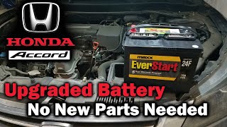 Honda Accord Battery Upgrade - No New Parts Needed! Super Easy!