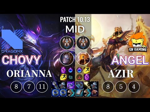DRX Chovy Orianna vs SN Angel Azir Mid - KR Patch 10.13
