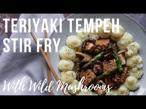 TERIYAKI TEMPEH AND WILD MUSHROOM STIR FRY
