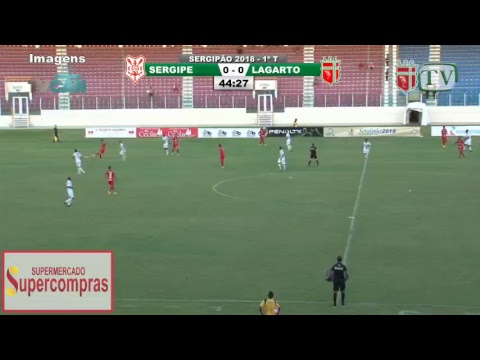 SERGIPE 1 x 0 LAGARTO - 1º TEMPO (Transmissão ao Vivo) - 25/02/2018